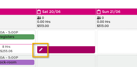 Add shift from grid cell editor