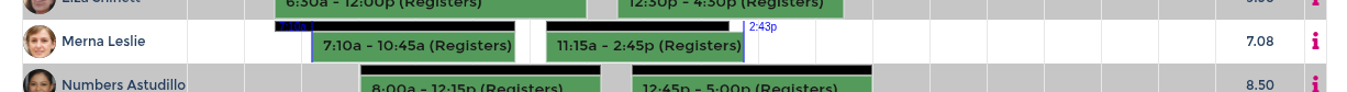 Adjust payable shift times