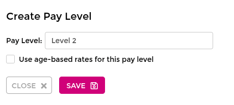 Create pay level under All pay groups