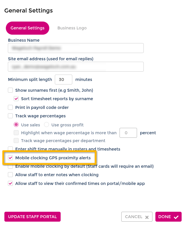 Enable GPS proximity alerts