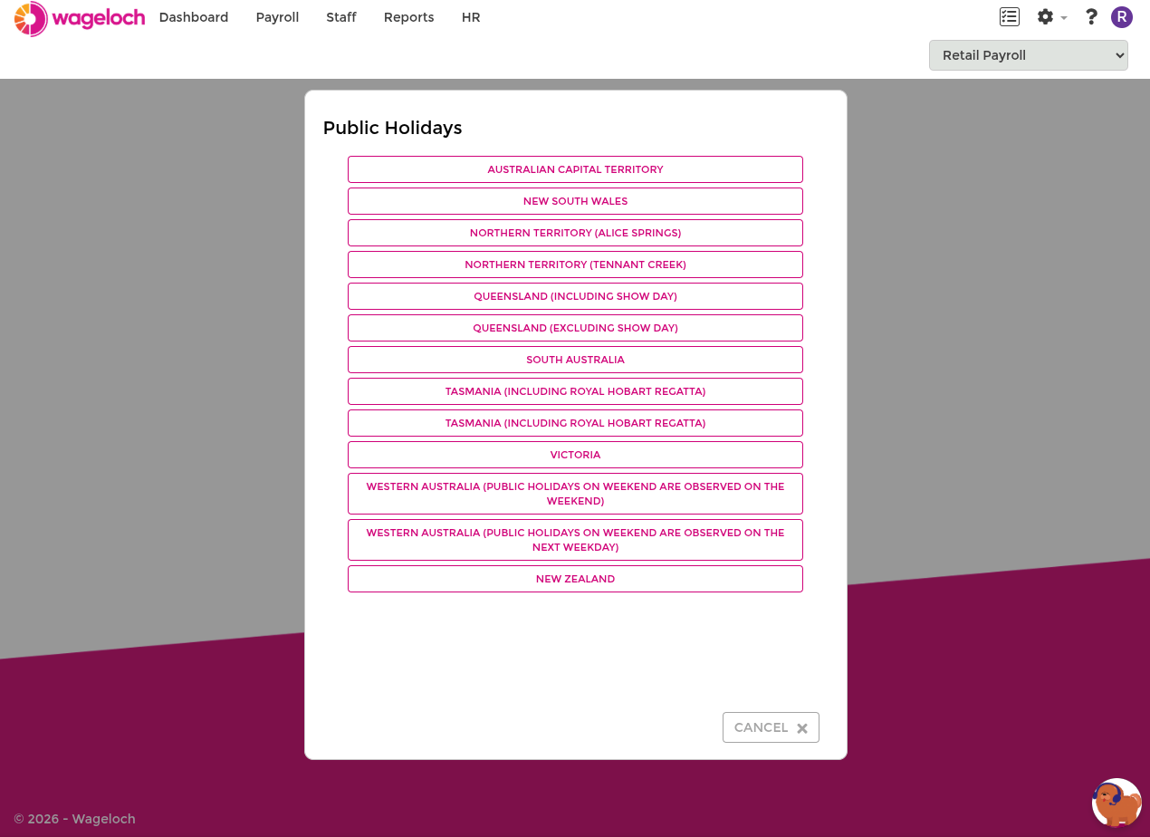 Download latest holiday list flow