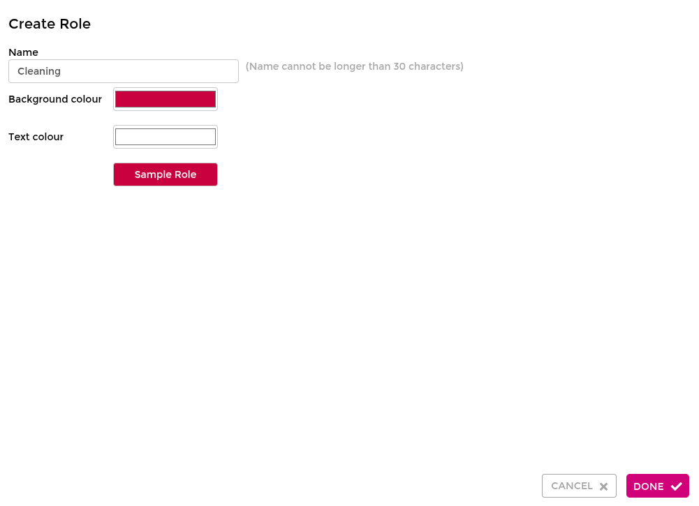 Create user roles