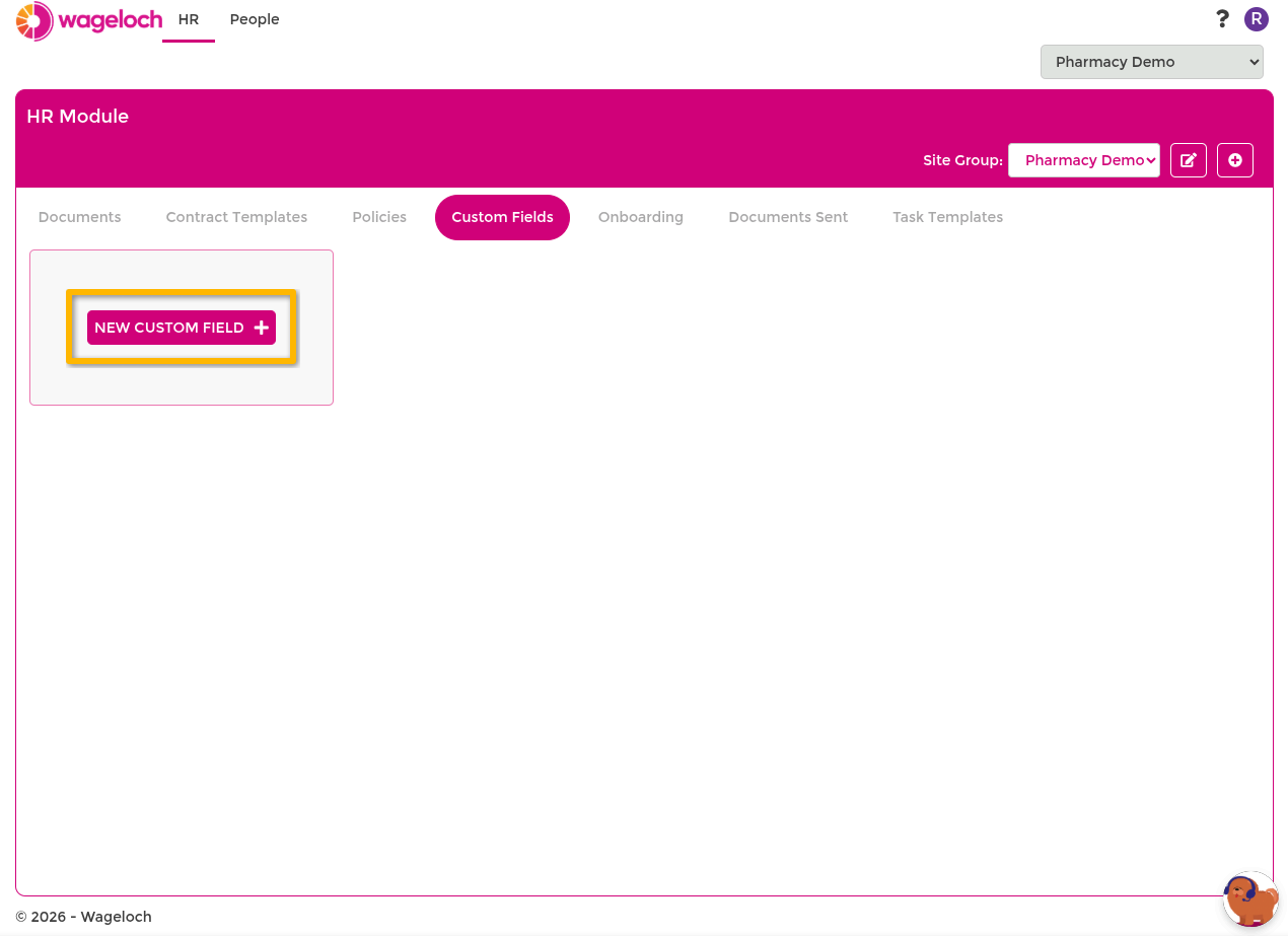 Create a custom field