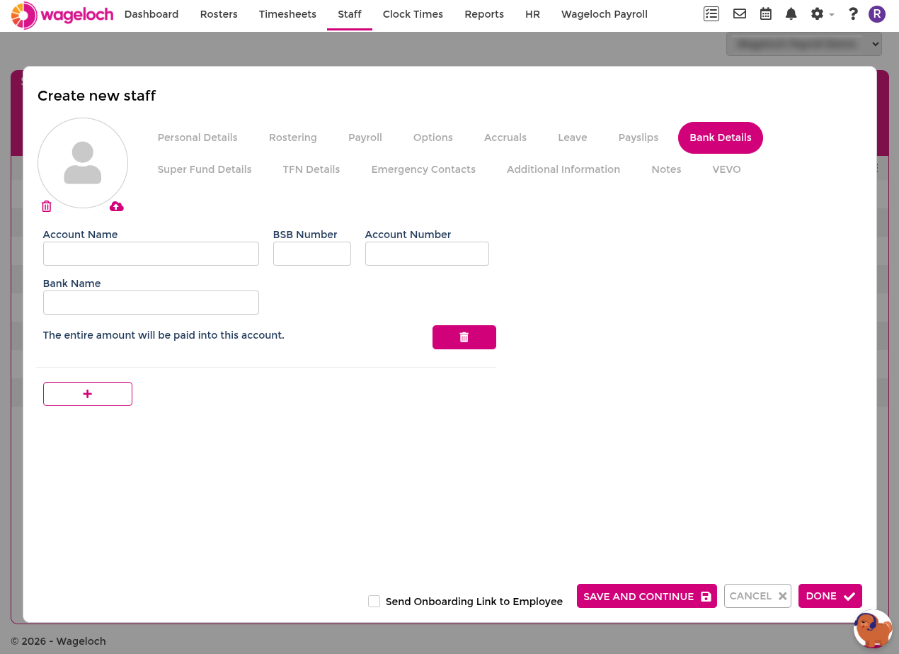 Create staff card manually